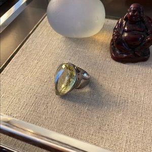 Prasiolite Sterling Ring